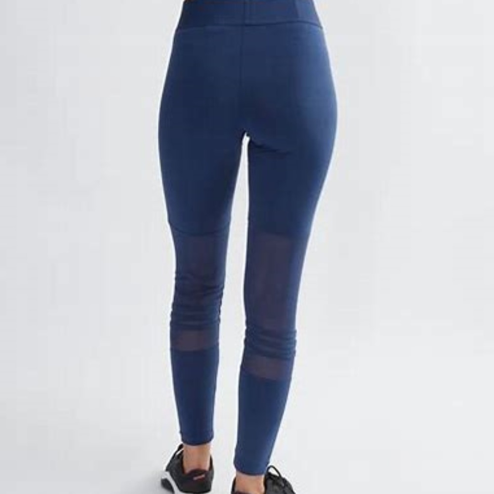 adidas Blue Mesh Tights - Picture 3 of 7